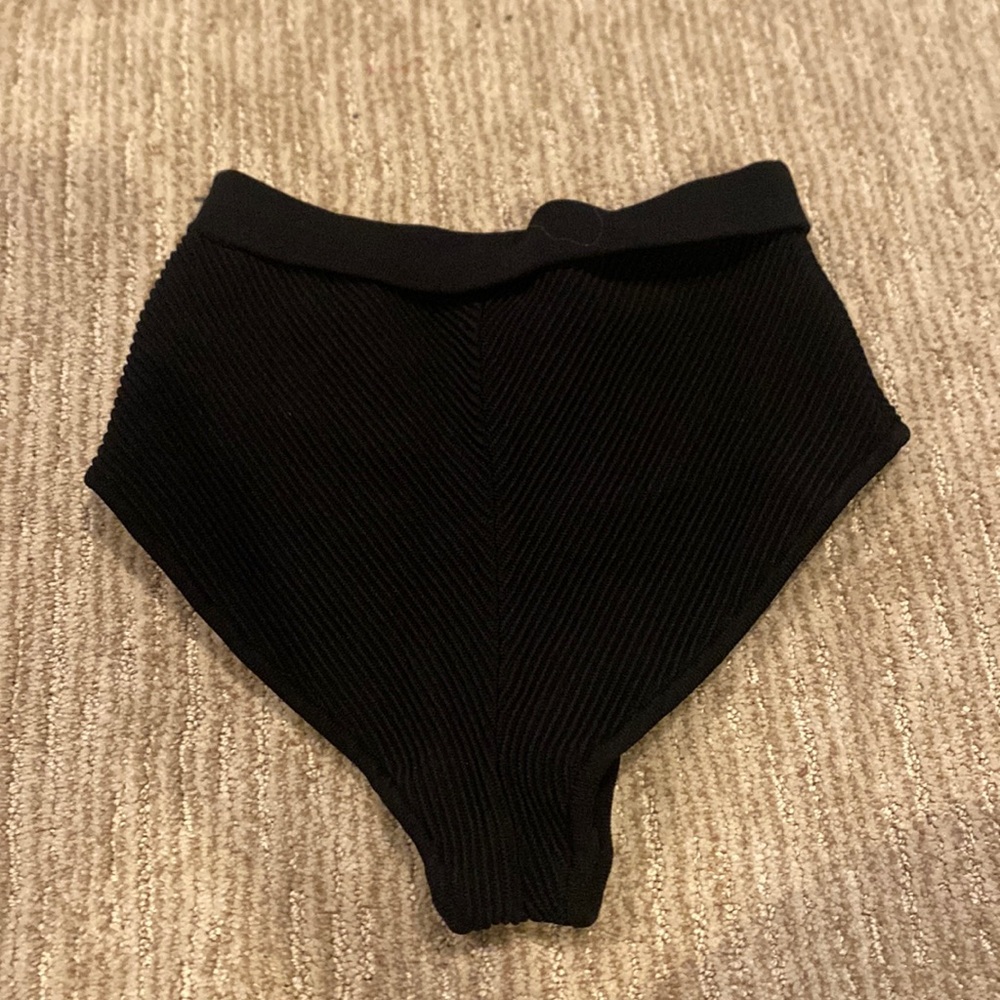 Sir black high waisted bikini bottoms